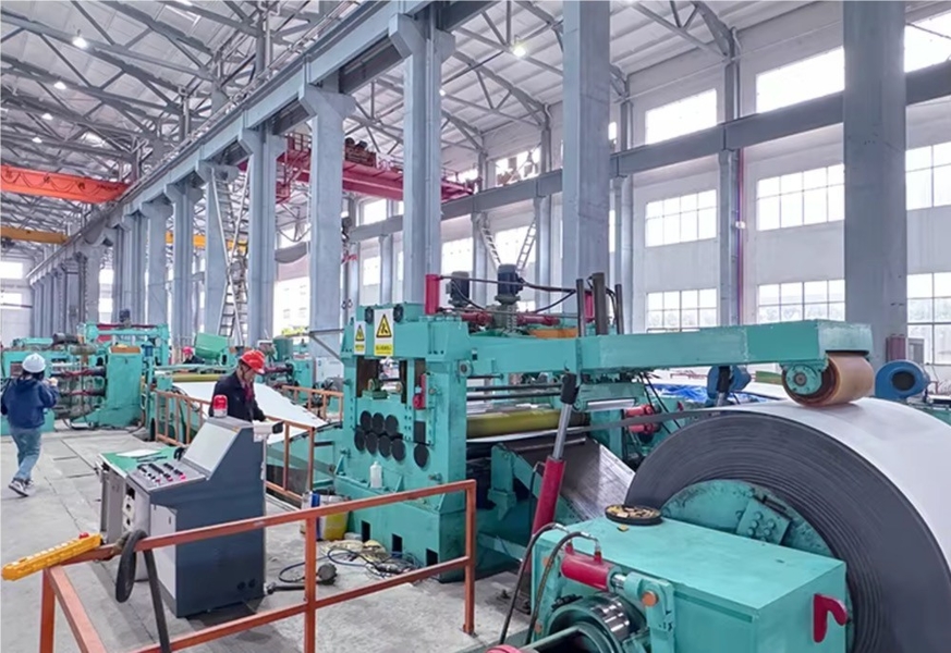 Wuxi TAIDING Stainless Steel Co., Ltd. productielijn van de fabrikant